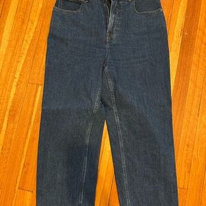 Everlane The Curvy Way-High Jean | Dark Blue Straight Jeans